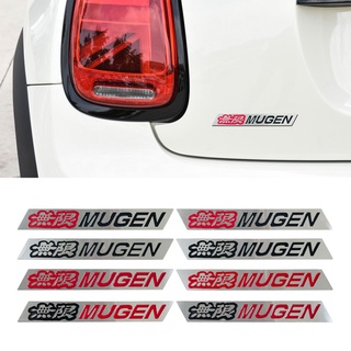 ใหม่ สติกเกอร์โลโก้อลูมิเนียม 3D Mugen Emblem Chrome สําหรับติดตกแต่งรถยนต์ Honda Civic Accord CRV Fit