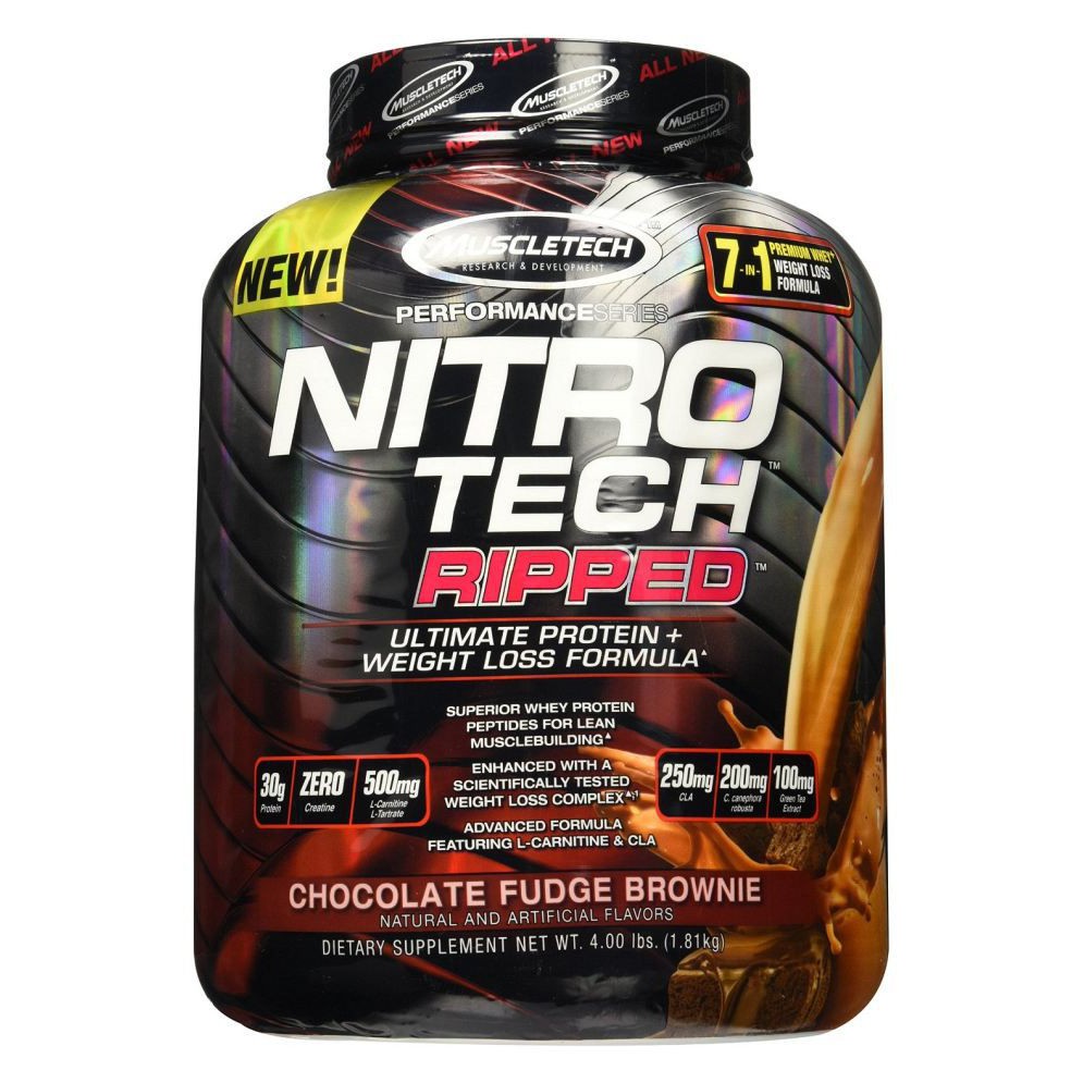 Muscletech Nitro Tech Ripped 4 Lbs อาหารเสริม เวย์โปรตีน Shopee Thailand