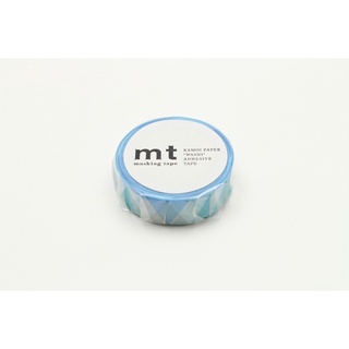 mt masking tape triangle and diamond blue (MT01D336) / เทปตกแต่งวาชิ ลาย triangle and diamond blue แบรนด์ mt masking tap