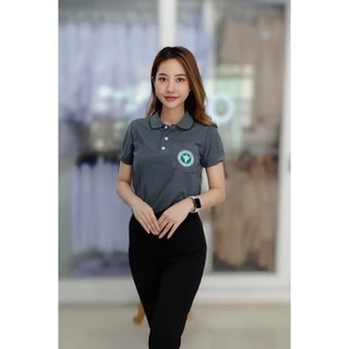 เสื้อโปโลปักโลโก้กระทรวงสาธารณสุข สีเทา