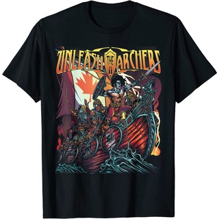 เสื้อยืด ผ้าฝ้ายแท้ พิมพ์ลายซุ้มเตอร์ Unleash the Archers คุณภาพสูงS-5XL