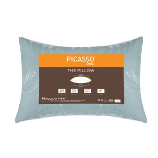 Picasso รุ่น Smile หมอนหนุนใยสังเคราะห์ / ผ้าไมโครซาติน ขนาด 19x29 นิ้ว สีเขียวมินต์