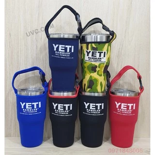 กระเป๋าใส่แก้ว 30OZ 20OZ ผ้าหนาเกรดดี มีหูหิ้ว ถุงแก้วน้ำเยติ ถอดออกได้ สำหรับแก้ว20OZถึง30OZ ยืดได้