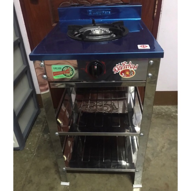 เตาแก๊สชั้นสแตนเลสหัวเดียว ยี่ห้อลัคกี้เฟรม รุ่น AT502R