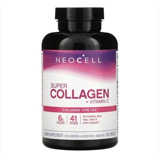 Super Collagen + C 6000mg / 250 tabs ( Neocell ) made in USA