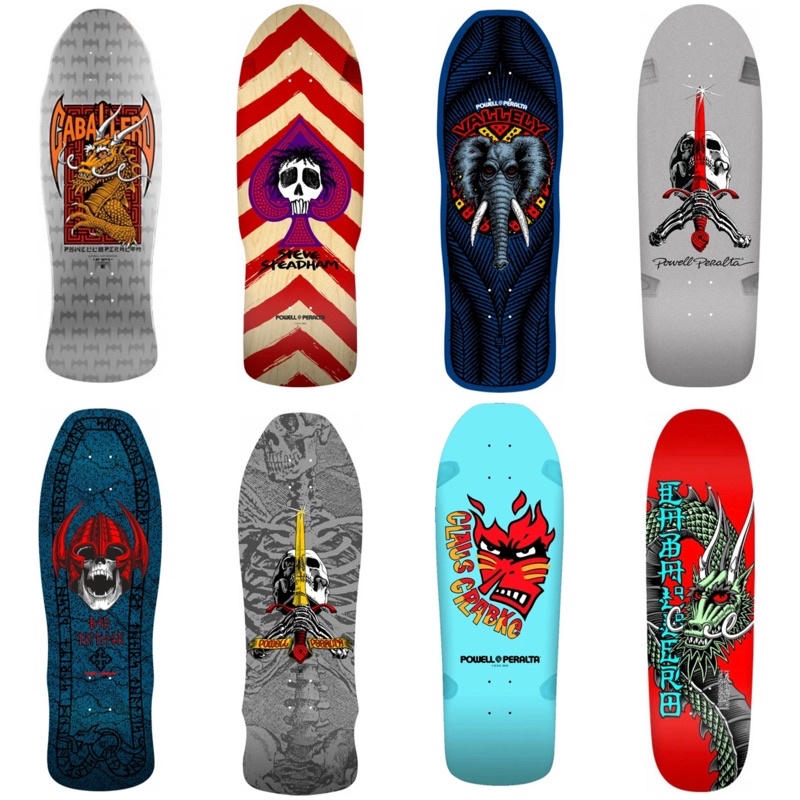 แผ่นสเก็ตบอร์ด Old school Powell peralta