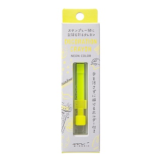 MIDORI Decoration Crayon Yellow (D38104006) / สีเครยอนพร้อมด้ามจับ สีเหลือง แบรนด์ MIDORI จากประเทศญี่ปุ่น