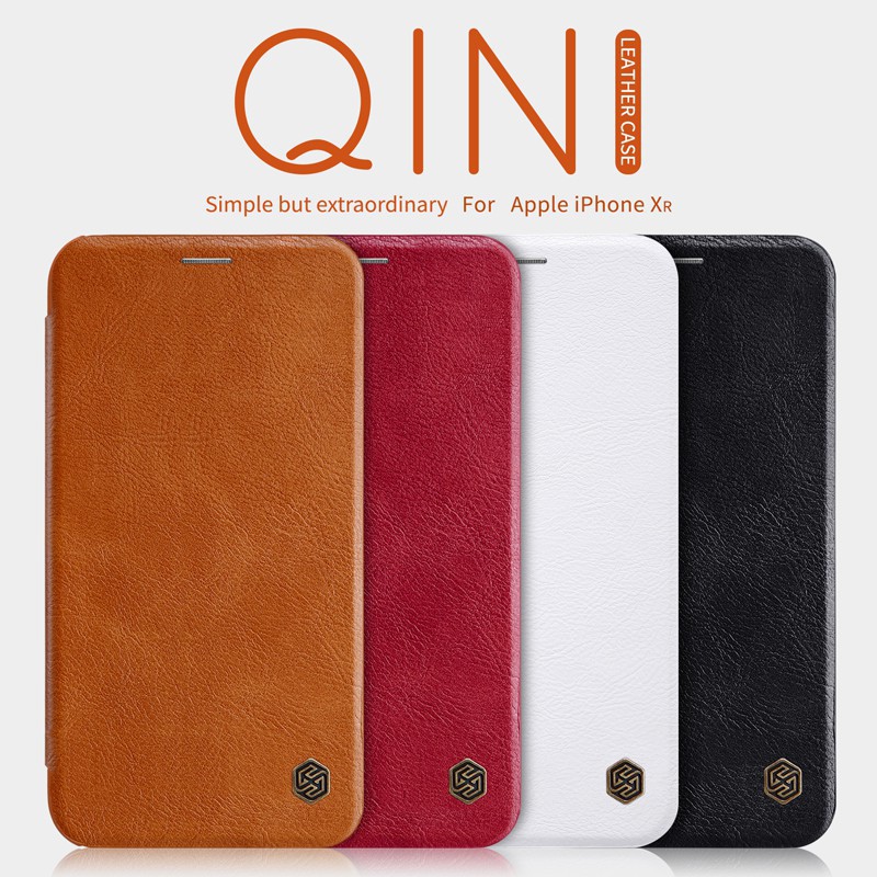 iPhone X / Xs / Xr / Xs Max - เคส ฝาพับ หนัง Nillkin QIN Leather Case แท้