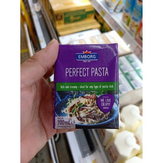 ecook ครีมเทียม ชนิด พร่องมันเนย สำหรับพาสต้า​ ​fuji emborg perfect pasta cream 200ml