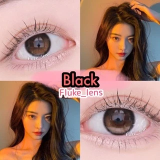 คอนแทคเลนส์ (ขนาดกลาง) 🎉 April Rain almond brown / black Luxzylens เลนส์กรองแสง Dia14.5 ของแท้รับจากบริษัทโดยตรง