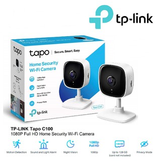 ⚡️กล้องวงจรปิดไร้สาย⚡️TP-Link (Tapo C100) 2MP Home Security Wi-Fi Camera 1080p Full HD รับประกันศูนย์ 2 ปี