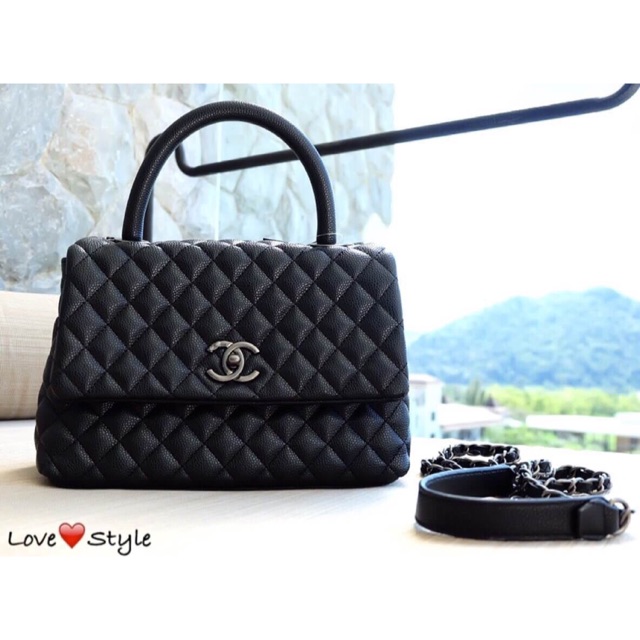 กระเป๋า Chanel CoCo Handle  Black Caviar