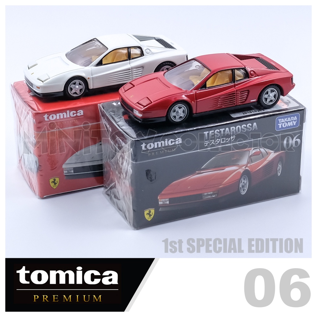 รถเหล็กTomica ของแท้ Tomica Premium No.06 TESTAROSSA