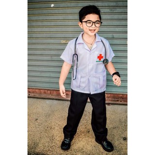 ชุดอาชีพเด็ก #ชุดคุณหมอเด็กแถมฟรีหูฟัง#ชุดหมอเด็ก#ชุดหมอ#อาชีพในฝัน