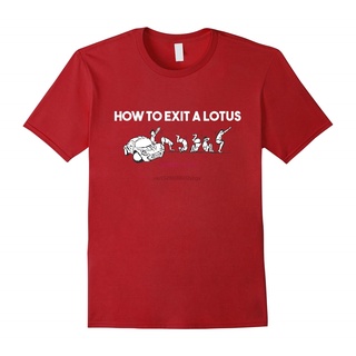 [S-5XL] ใหม่ เสื้อยืดลําลอง แขนสั้น พิมพ์ลาย How To Exit A Lotus Racing Car Joke Autocross สําหรับผู้ชาย