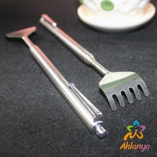 Ahlanya ไม้เกาหลัง สแตนเลส แบบพกพา ยืดหดได้ ราคาต่อชิ้น Stainless steel back scratcher