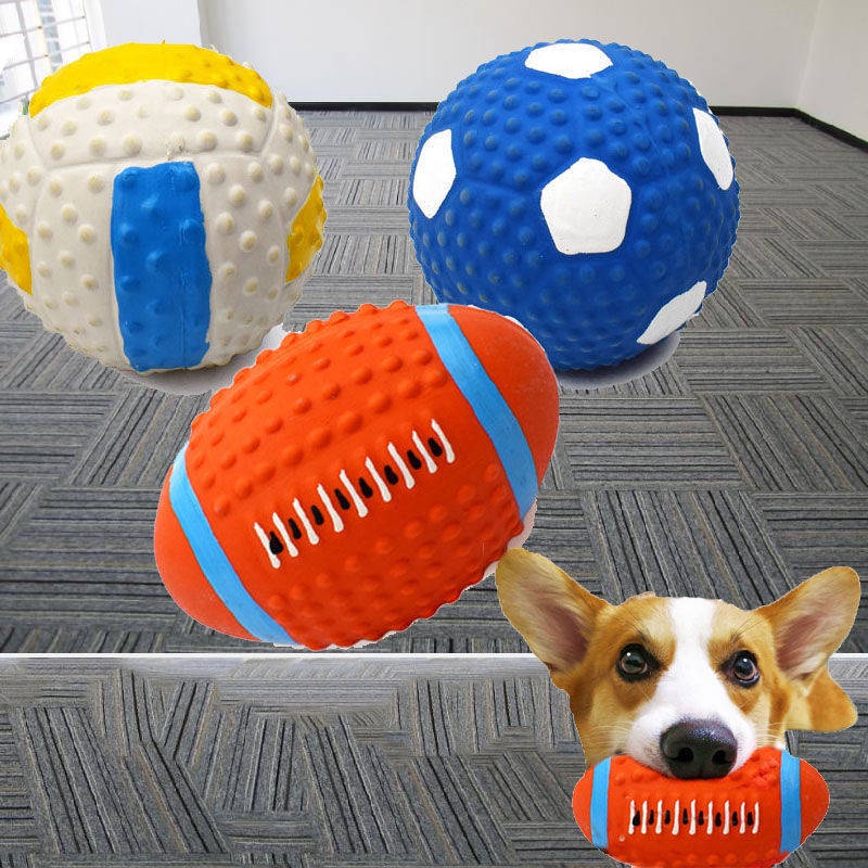 ของเล่นสุนัข ♭ของเล่นสุนัขกัด-ทน Latex Ball voalization ของเล่นสัตว์เลี้ยงสัตว์เลี้ยงสุนัขอุปกรณ์สุนัขของเล่นเด็กตุ๊กตาส