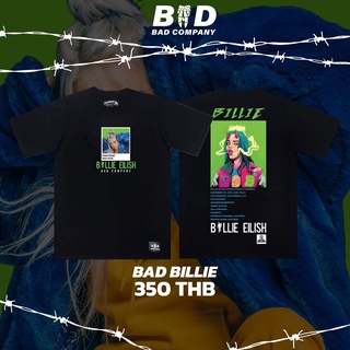 เสื้อยืดสกรีนลายBILLIE EILISG •Freesize: อก44"-45" ยาว30" •cotton comb100% ( ทอพิเศษ ไม่มีตะเข็บข้าง)BAD COMPANY