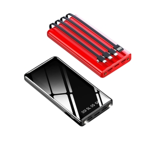 powerbank 30000mah แบตสำรองของแท้ แบตเตอรี่สำรอง พาวเวอร์แบงค์ พาวเวอร์แบงค์ สี่สายในตัว รุ่น มี 4สี ต้นฉบับ ของแท้