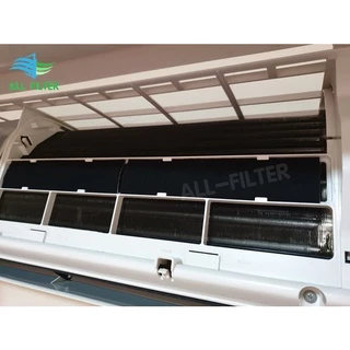 แผ่นฟอกอากาศสำหรับแอร์บ้าน แผ่นดักจับสิ่งแปลกปลอมในอากาศ Air Filter แผ่นกรองอากาศ ฝุ่น และแบคทีเรีย ขนาด 21.5 x 5 ซม.