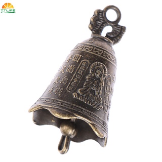 【TTLIFE】 Antique Bell Chinese Mini Sculpture Pray Guanyin Buddha Bell Shui Feng Bell