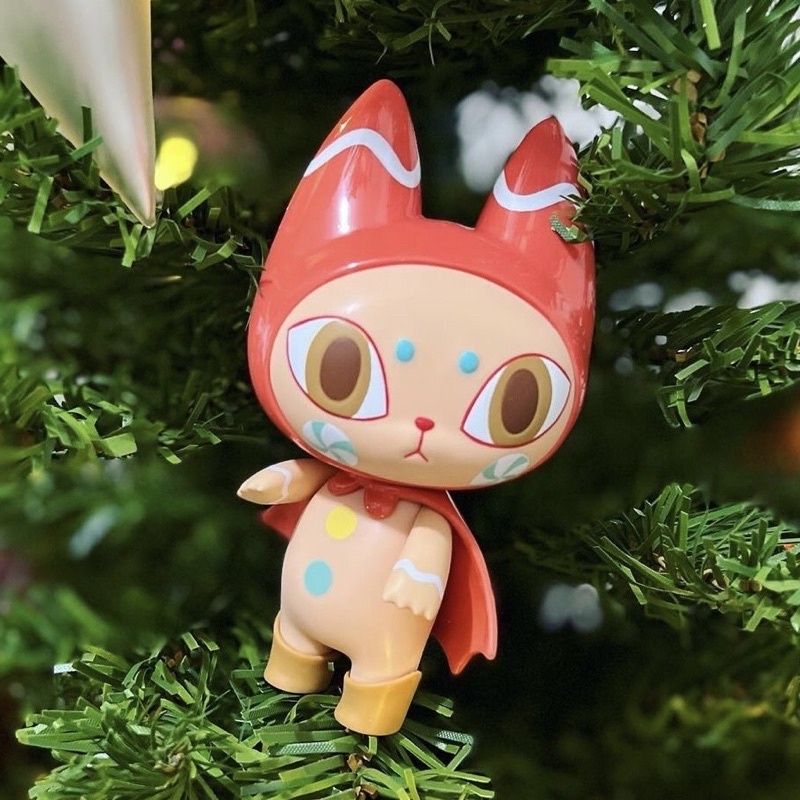 BAD MEAW • Gingerbread ToySoul HK 2021 Edition [RED] 🔴 • Mueanfun Illustration • UNBOX INDUSTRIES • BADMEAW • Blackhood