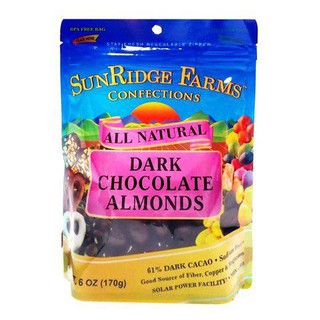 Sunridge Farms Natural Dark Chocolate 6oz ซันริดจ์ฟาร์มช็อกโกแลตเข้มธรรมชาติ 6 ออนซ์