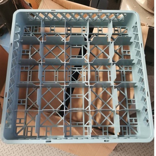 ลังคว่ำแก้ว 25ช่อง Dishwasher rack basket for plates ที่คว่ำแก้ว ถาดคว่ำแก้ว 25ช่อง วางซ้อนกันได้ -มีพร้อมส่ง-