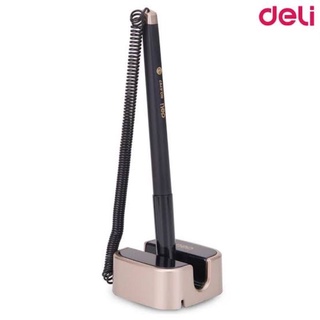 ปากกา ปากกาลูกลื่น ปากกาตั้งโต๊ะ Deli 6797 Desk Pen Stand ปากกาพร้อมแท่นวางหมึกน้ำเงินขนาดเส้น 0.7mm 1 แท่ง