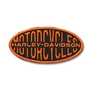 PATCH HARLEY-DAVIDSON Oval Lock-Up Iron On Patch