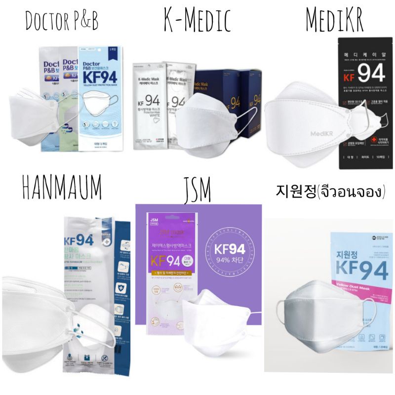 พร้อมส่ง KF94 หน้ากากอนามัยของเกาหลีแท้ 100%