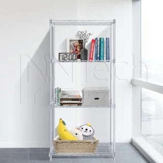 InnHome ชั้นวางของ ชั้นวาง 4 ชั้น อเนกประสงค์ รองรับน้ำหนักได้ 120 kg ขนาด 56 x 35 x 120 cm