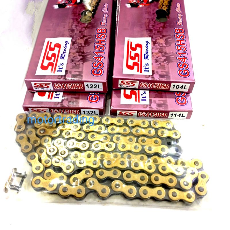 SSS 415 GOLD CHAIN GS415HSB X 104/114/122/132
