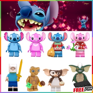 Stitch Minifigures Angel Finn Stripe การ์ตูนเด็กของเล่นของขวัญมินิฟิกเกอร์คอลเลกชัน WM6049 WM6076