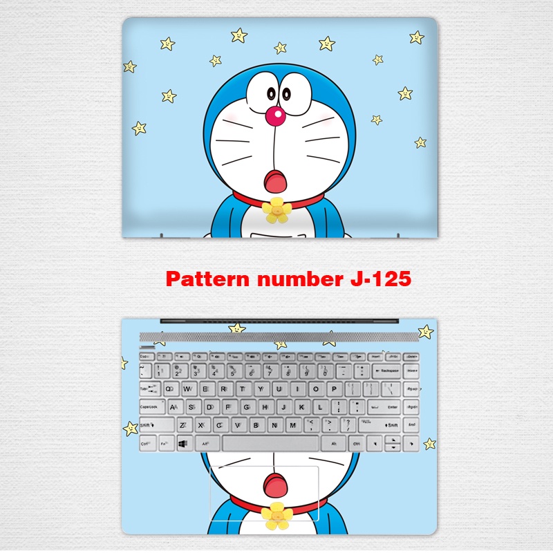 สติกเกอร์ติดแล็ปท็อป มีกาวในตัว ลาย Doraem สําหรับโน้ตบุ๊ก Dell Inspiron 5405 5300 5301 Latitude E7250 12 13 14 15.6 นิ้ว 2 ชิ้น