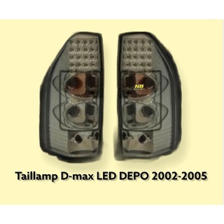 ไฟท้ายดีแมค Dmax 2003 2004 2005 dmax led smoke depo ไฟท้ายแต่ง dmax taillamp ISUZU DMAX LED DEPO 2003-2005 งานไต้หวัน