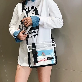 bag_1(BAG1790) กระเป๋าสะพายข้างพลาสติกใส FASHION