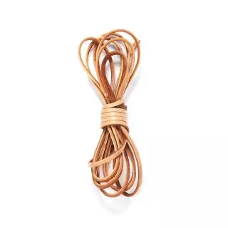 St.kunkka สายเชือกหนังวัวแท้แบบแบน (2M/Lot 2 x 4 x 6 x 8 x 10mm)
