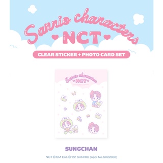 [NCT X SANRIO Collaboration] - Clear Sticker + Photo Card SET - SUNGCHAN