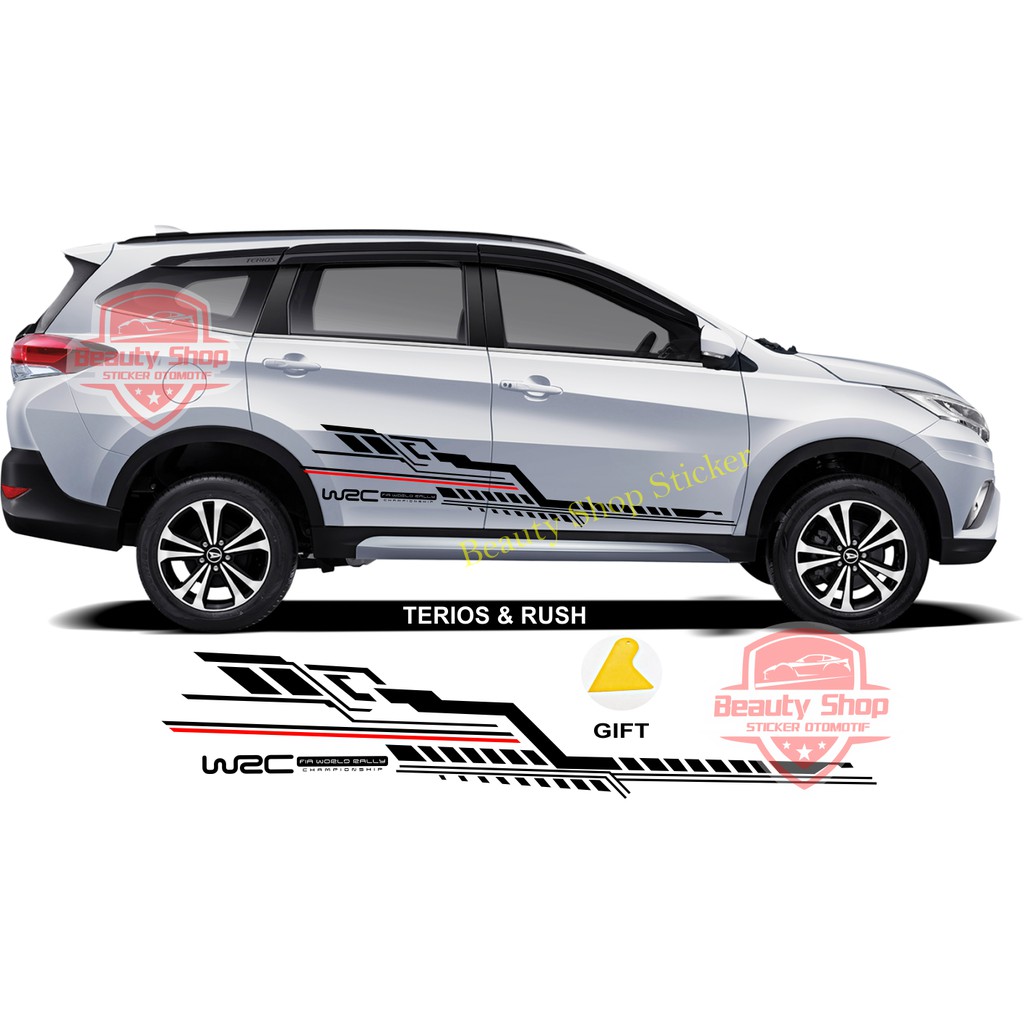 สติ๊กเกอร์รถยนต์ TERIOS RUSH TOYOTA DAIHATSU RUSH TERIOS STRIPING WRC สติ๊กเกอร์