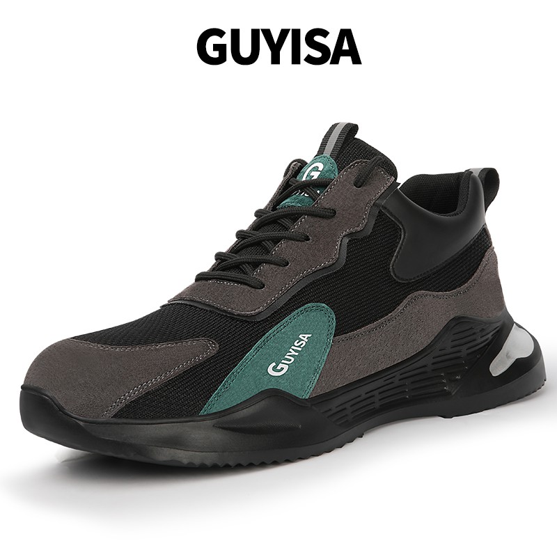 Guyisa Safety shoes Steel Toe sole protector รองเท้าทํางานพร้อมสต็อก