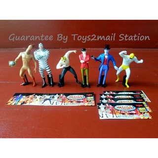 [RARE สินค้ามือ 2 สภาพดี] GASHAPON YUJIN 2001 : SR SERIES TIGER MASK MASKED MAN WRESTLING PART 1 มือ 2 สภาพดี 6 ตัวละคร