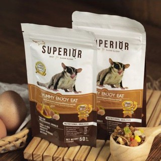 Superior Enjoy อาหารเม็ดผสมสำหรับ ชูการ์ไกลเดอร์ 120g.