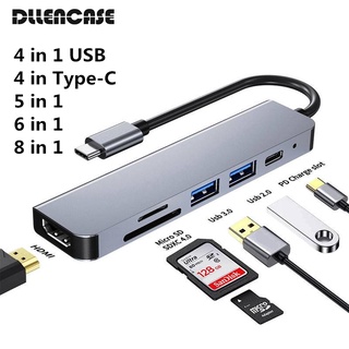 Danycase Usb Hub C Hub อะแดปเตอร์ 6 In 1 Usb C To Usb 3.0 Hdmi-Compatible For Dock สําหรับ Usb-C Type C 3.0 อะแดปเตอร์แยกสายเคเบิ้ล