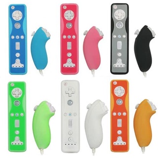 เคสซิลิโคนนุ่ม สําหรับ Nintendo Wii Remote and Nunchuck Controller