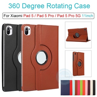 เคสแบบหมุนได้ 360 องศาสําหรับ Xiaomi Pad5 Pad5 Pro Pad5 Pro 5G 11 นิ้ว