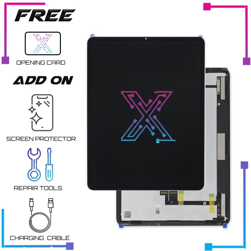 หน้าจอสัมผัส Lcd Digitizer สําหรับ Pad Pro 12.9 (2018) A1876 / A1895 3Rd Generation