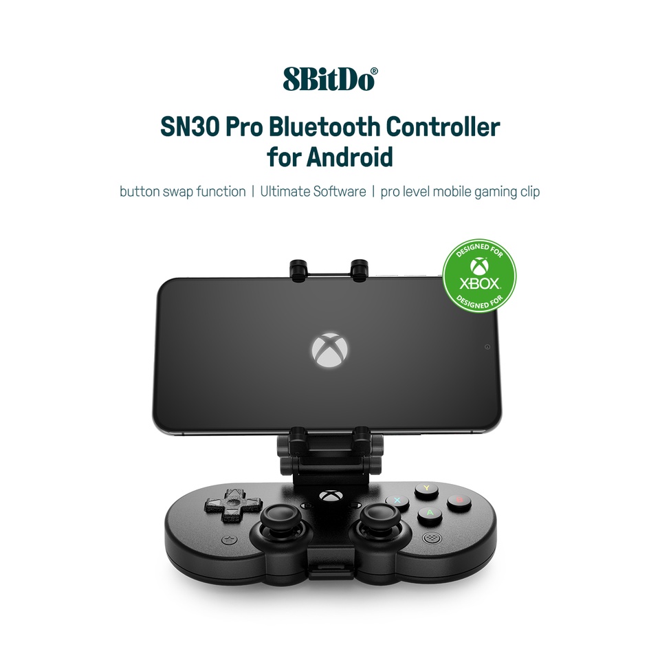 SN30 Pro (80DK) จอยไร้สายไม่มีขา สีดำ สำหรับ Xbox Controller AndroidPC ...