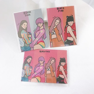 Mini Postcard แบล๊คพิงค์ Blackpink โปสการ์ด คู่ เจนนี่ จีซู โรเซ่ ลิซ่า