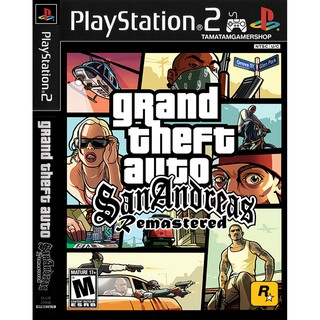 แผ่นเกมส์PS2 GTA San Andreas Remaster ps2 เกมเพล2 แผ่นplay2 Grand Theft Auto SAN ps2 GTA SAN ps2